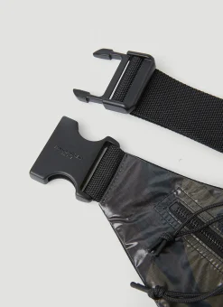 Logo Print Camouflage Belt Bag