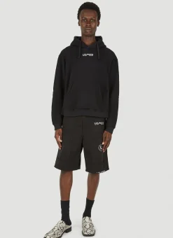 Logo Print Cargo Shorts