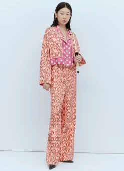 Logo Print Cropped Shirt