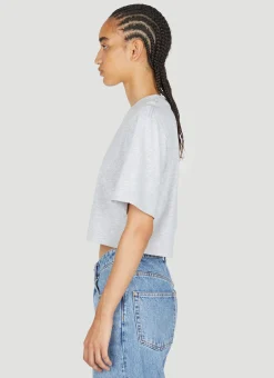 Logo Print Cropped T-Shirt