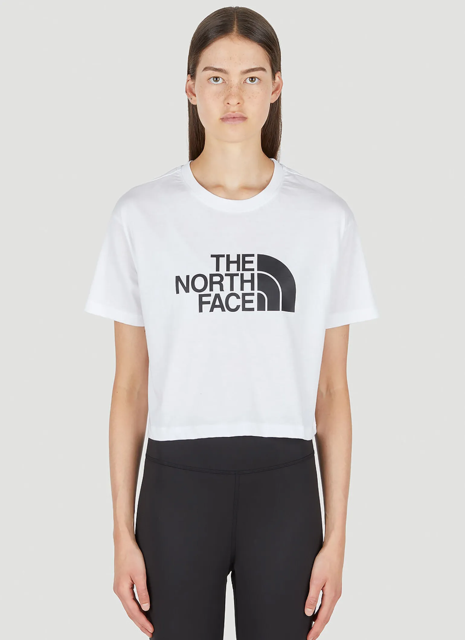 Logo Print Cropped T-Shirt