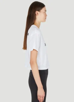 Logo Print Cropped T-Shirt