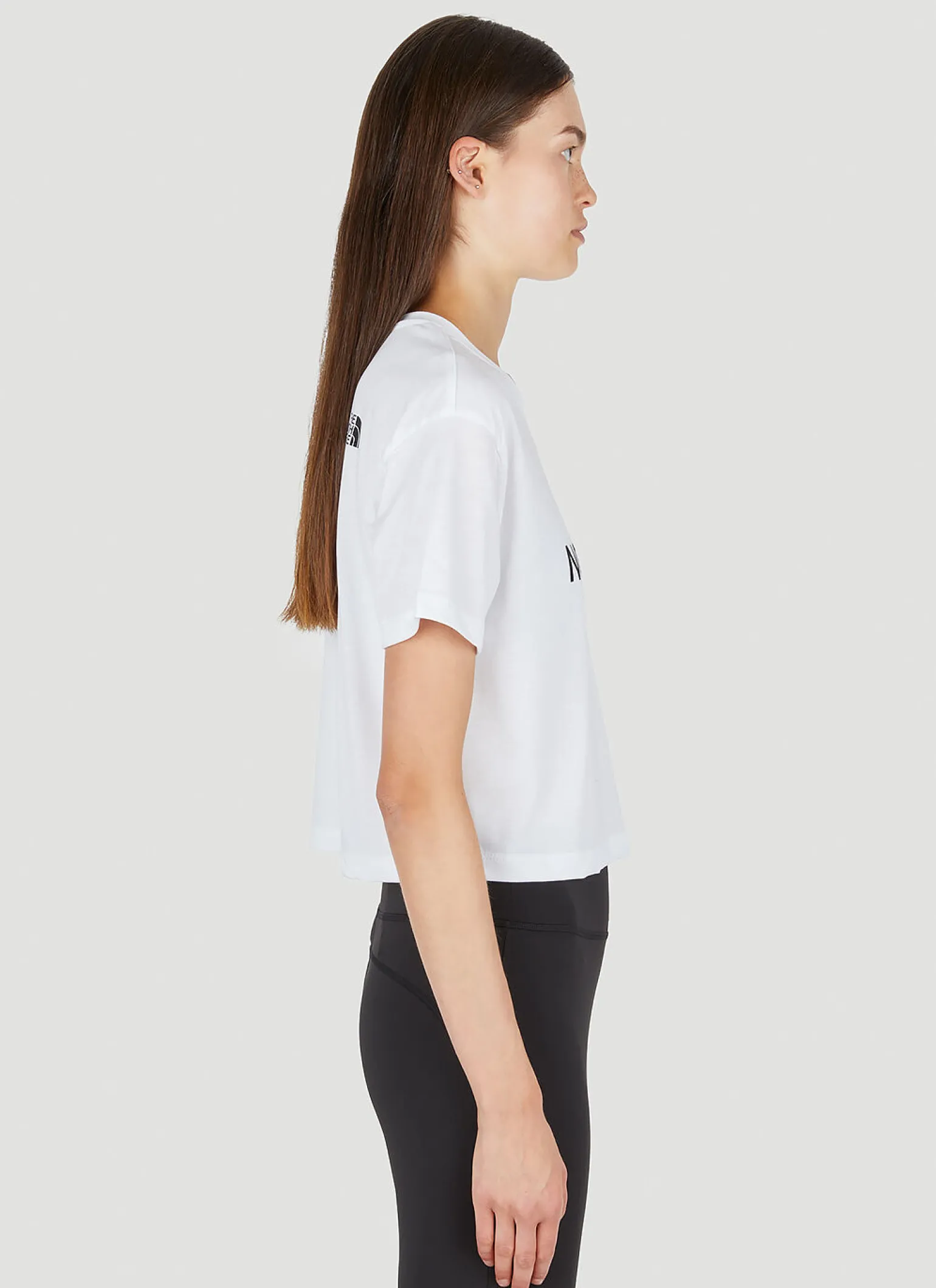 Logo Print Cropped T-Shirt
