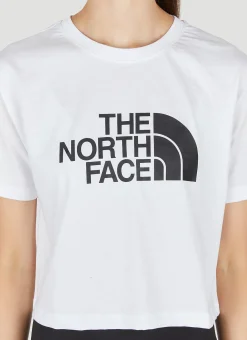 Logo Print Cropped T-Shirt