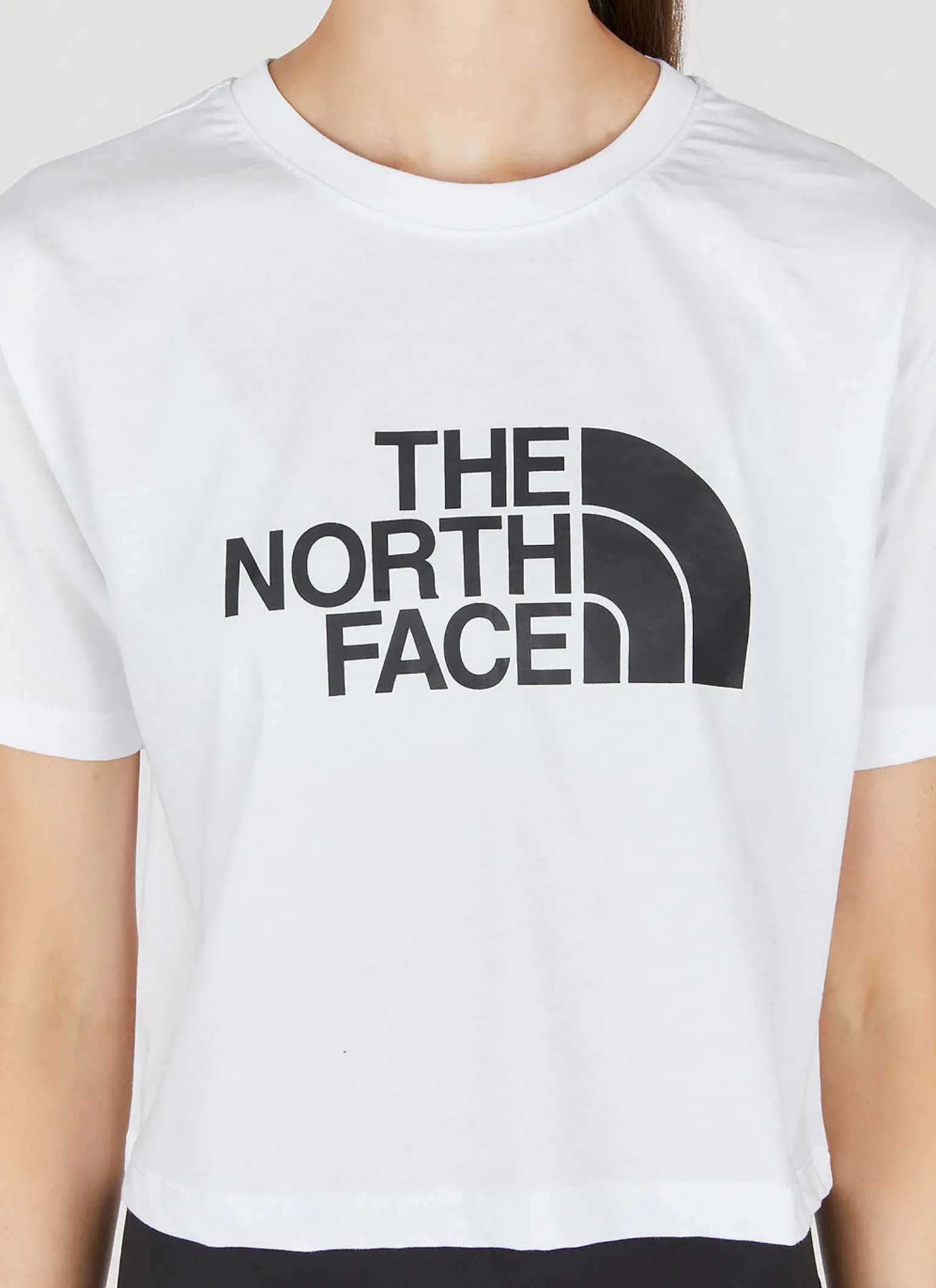 Logo Print Cropped T-Shirt
