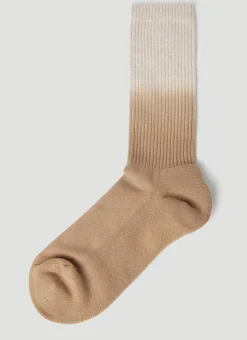 Logo Print Knit Socks