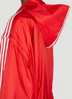 Logo Print Parka Coat