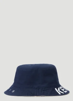 Logo Print Reversible Bucket Hat