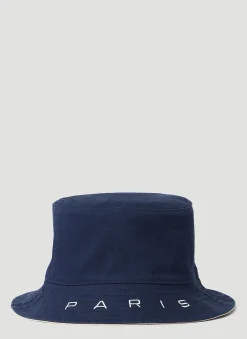Logo Print Reversible Bucket Hat
