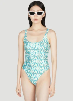 Logo Print Swimsuit