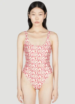 Logo Print Swimsuit