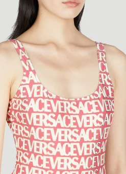 Logo Print Swimsuit