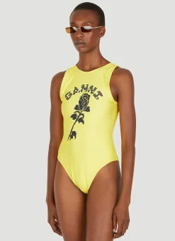 Logo Print Swimsuit