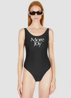 Logo Print Swimsuit
