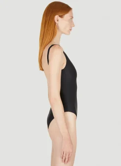 Logo Print Swimsuit