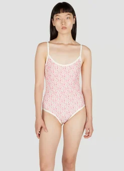 Logo Print Swimsuit