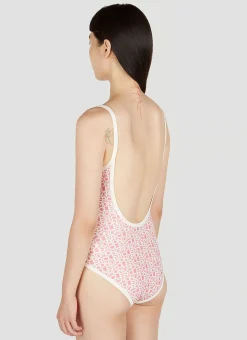Logo Print Swimsuit