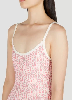 Logo Print Swimsuit