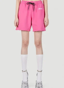 Logo Print Track Shorts