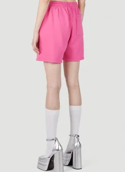 Logo Print Track Shorts