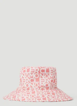 Logo Print Wide Brim Hat