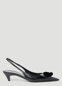 Logo Slingback Heels