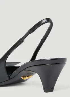 Logo Slingback Heels