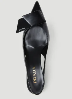 Logo Slingback Heels