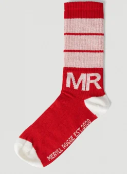 Logo Striped Socks