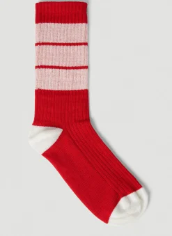Logo Striped Socks