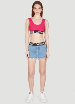 Logo Tape Crop Top