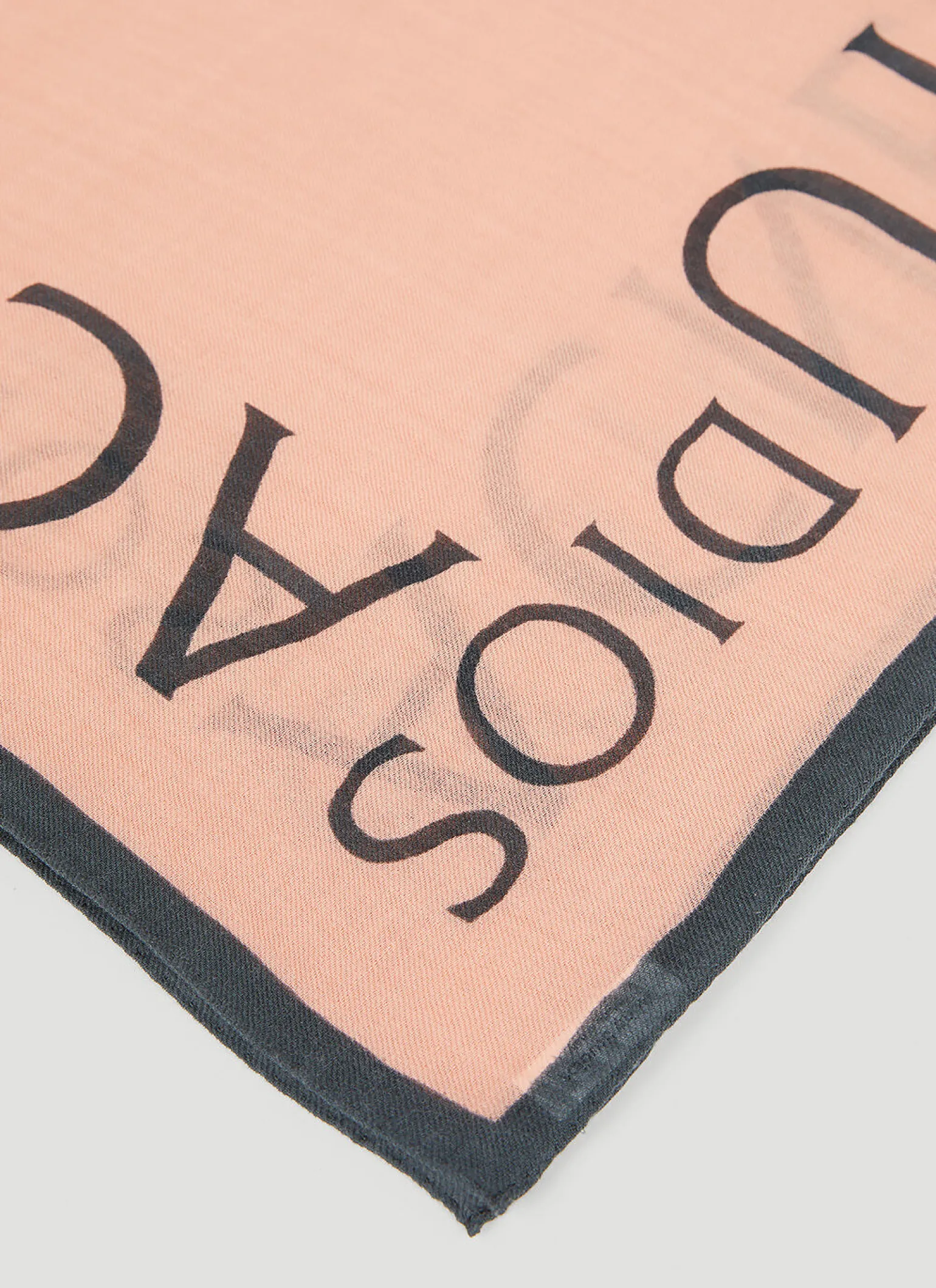 Logo Wool Square Scarf