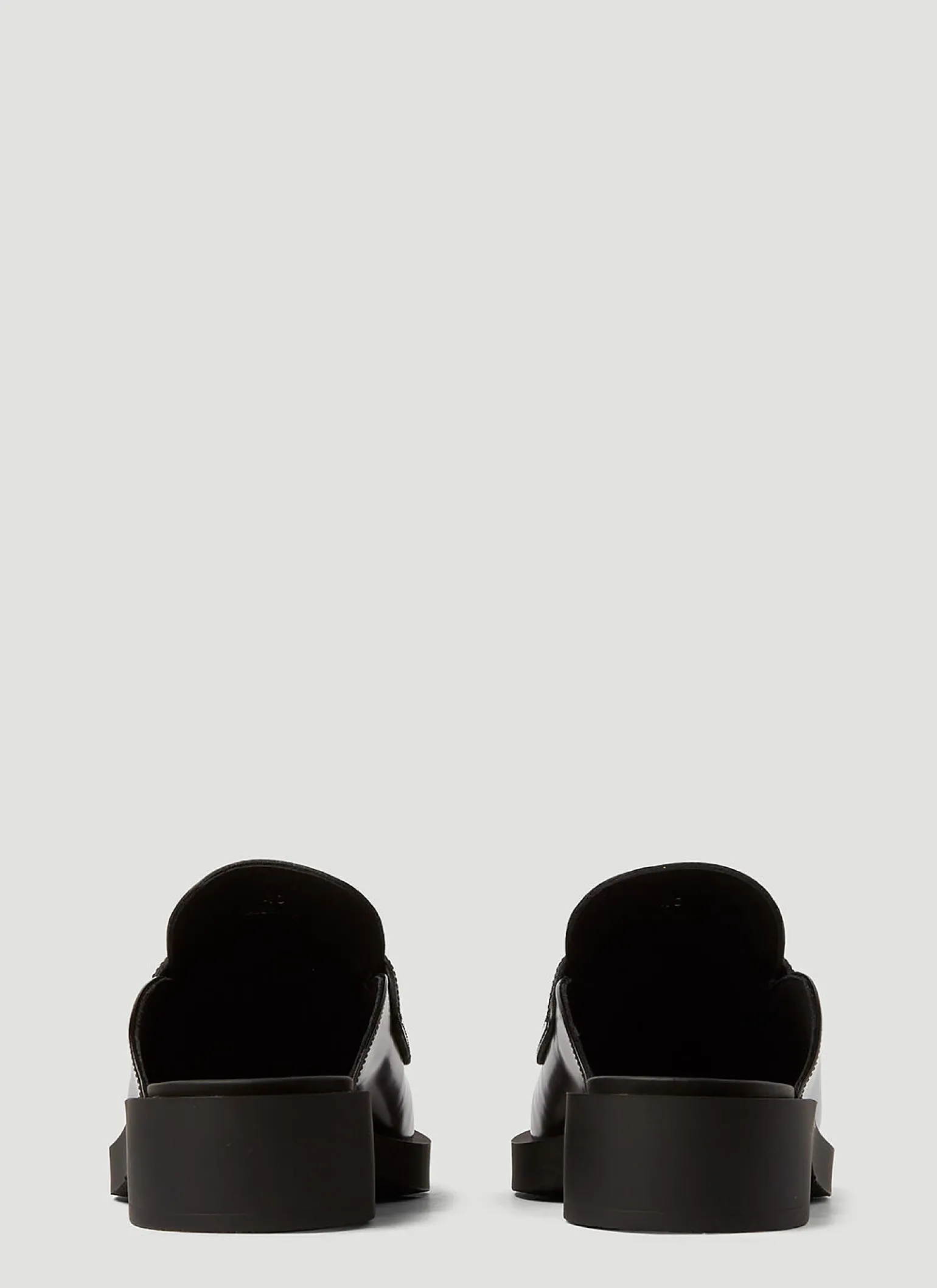 Logo-Plaque Leather Mules