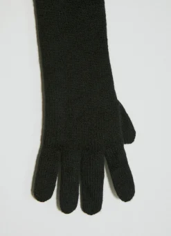 Long Cashmere Knit Gloves