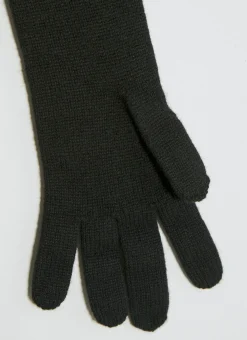 Long Cashmere Knit Gloves