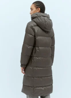 Long Quilted Parka Coat