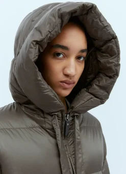 Long Quilted Parka Coat