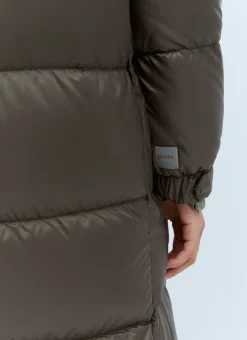 Long Quilted Parka Coat