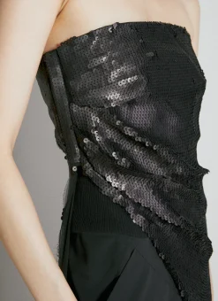 Long Sequin Top