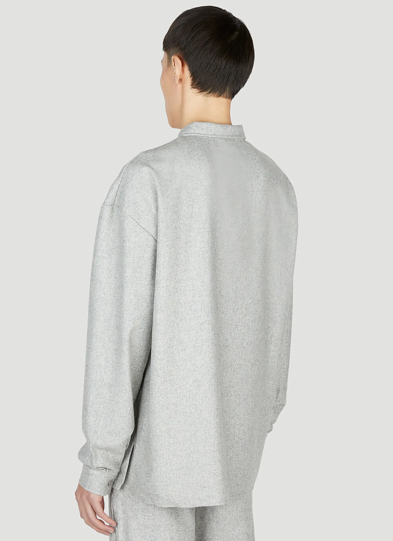 Long Sleeve Knit Polo Top