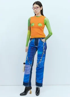 Long Sleeve Mesh Top
