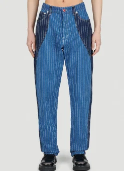 Loose Patchwork Jeans