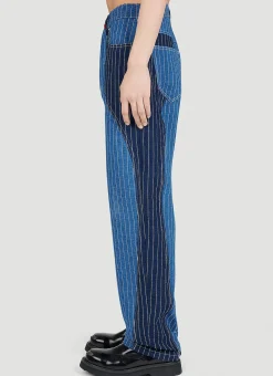 Loose Patchwork Jeans
