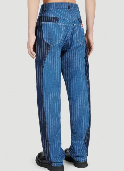 Loose Patchwork Jeans