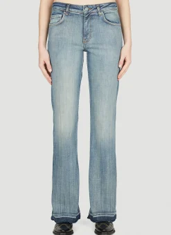 Low Rise Washed Jeans
