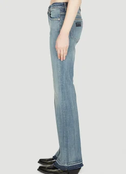 Low Rise Washed Jeans