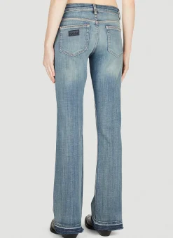 Low Rise Washed Jeans