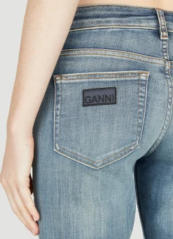 Low Rise Washed Jeans