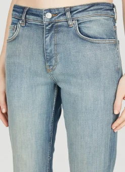 Low Rise Washed Jeans