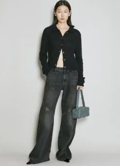 Low Rise Wide Leg Jeans